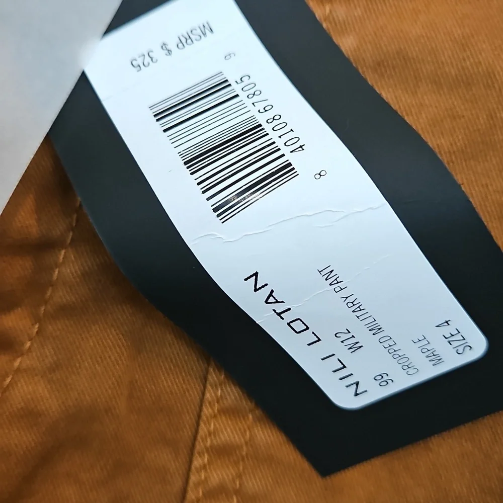 NWT. Nili Lotan Military Cropped Pants In MAPLE - Picture 4 of 6